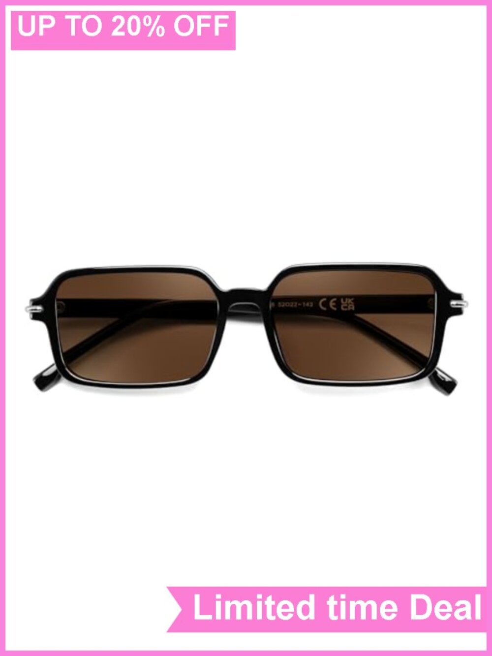 Chic Rectangle Frame UV Protection Sunglasses for Women Men, Lightweight